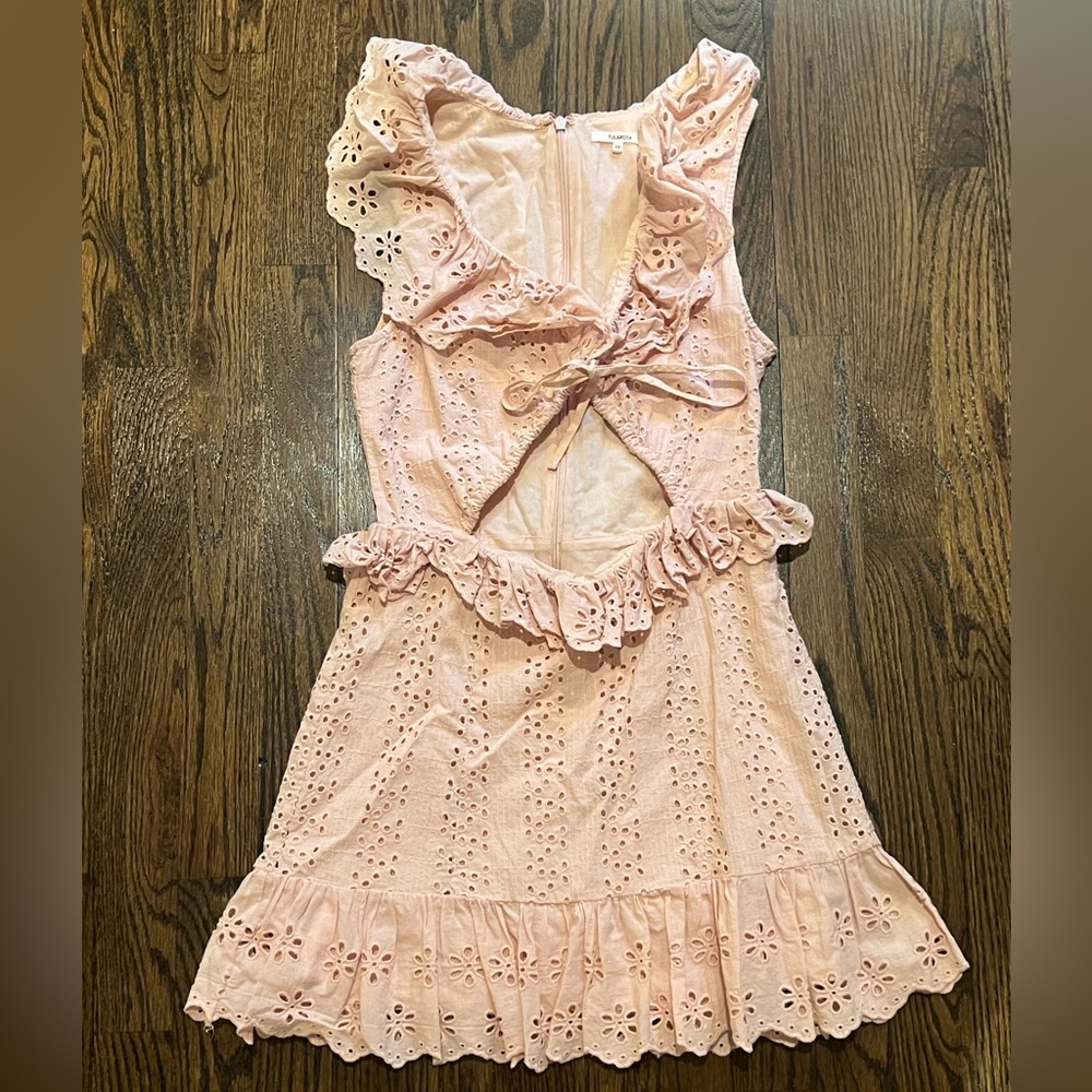Tularosa Pink Eyelet Dress Size XS
